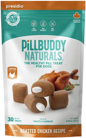 Innovative Presidio PillBuddy Chicken Treats for Dogs 30-Count Healthy