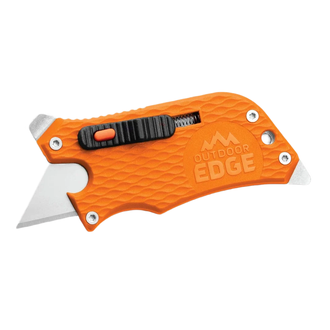 Exceptional Outdoor Edge Slidewinder™ Utility Knife Orange Pure