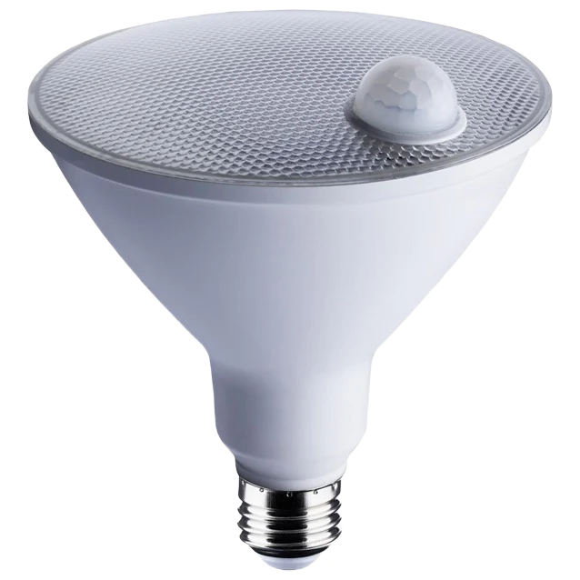 Recyclable Satco 14 Watt PAR38 LED 5000K Motion Sensor Flood Light Bulb Consistent