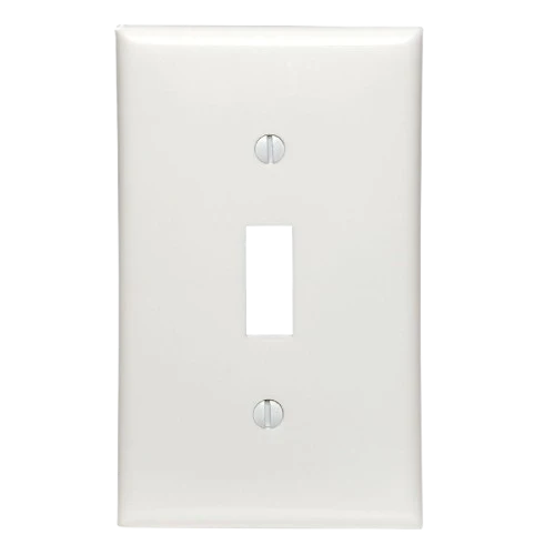 Original Design Leviton Toggle Switch 1-Gang White Wall Plate Contemporary