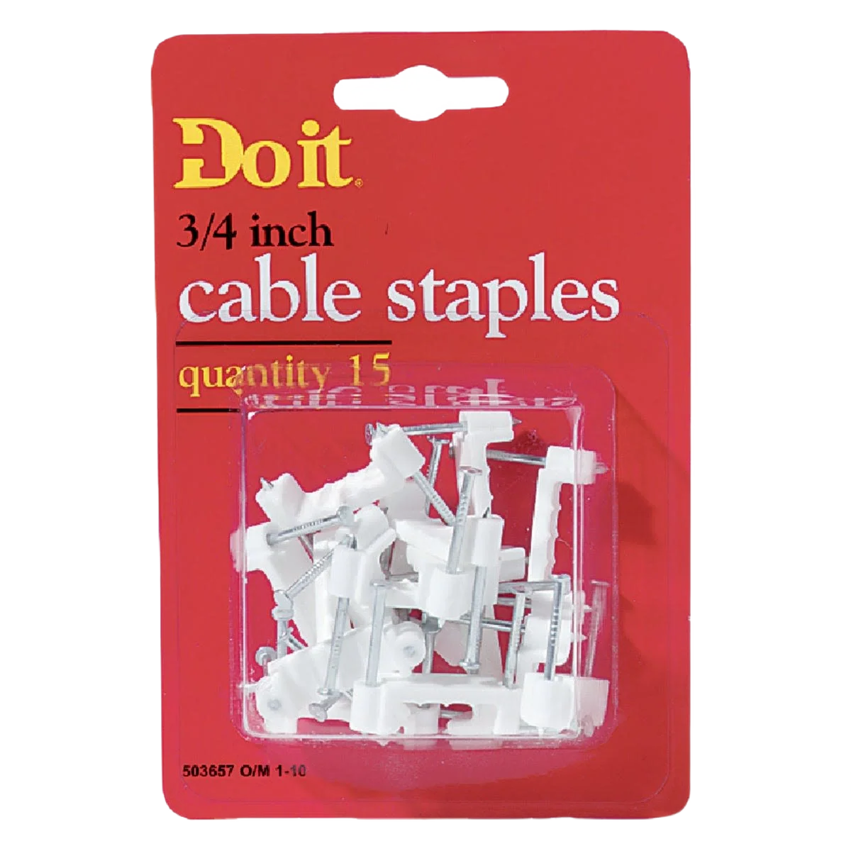 Recyclable Do It 3 4 In. Plastic Cable Staple 15-Pack Classic
