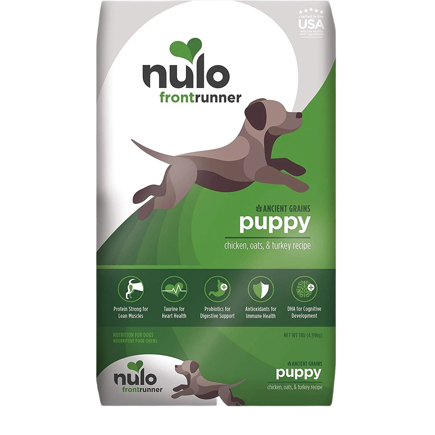 Traditional Nulo Frontrunner Protien Chicken Oats Turkey Dry Dog Food for Puppies 11 lb. Detailed