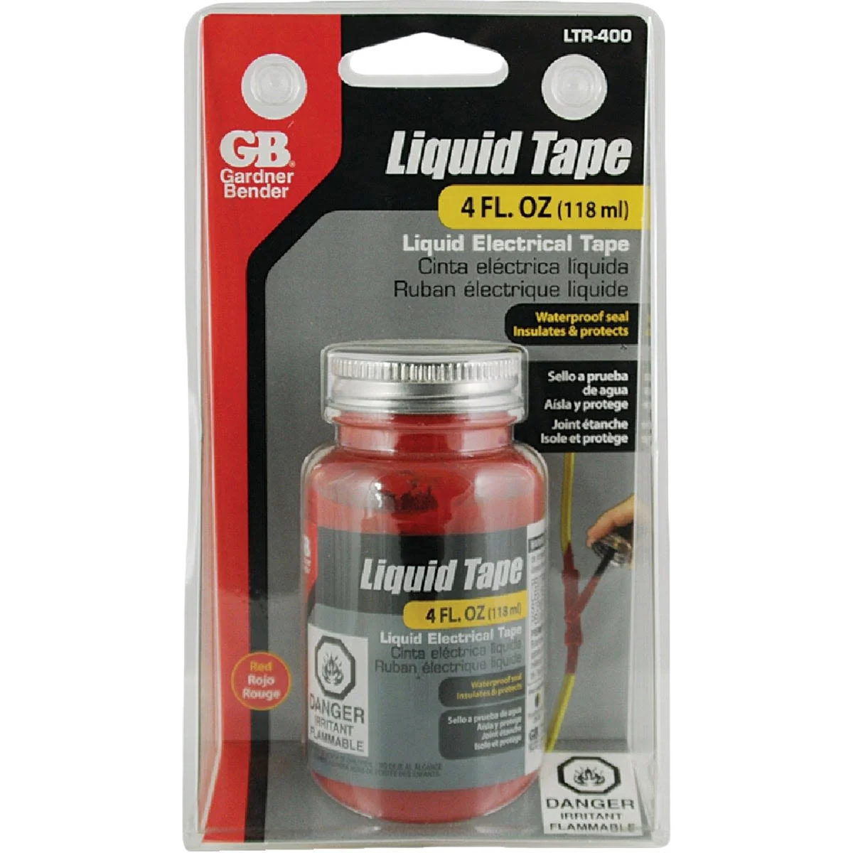 High-Grade Gardner Bender 4 Oz. Red Electrical Liquid Tape First-Class