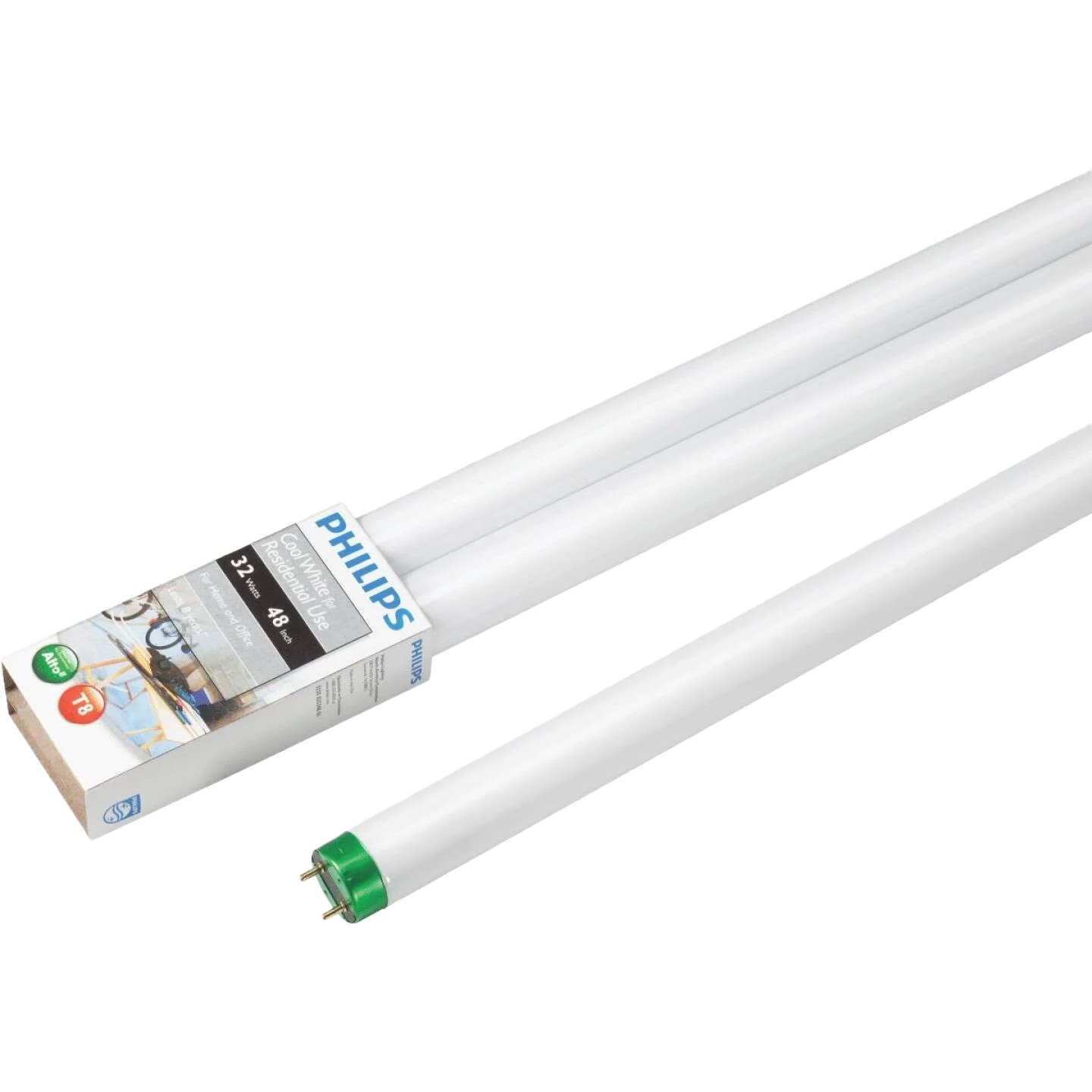 Modern Philips Alto 32 Watt 48 in. Cool White Tube Light 2-Pack Original