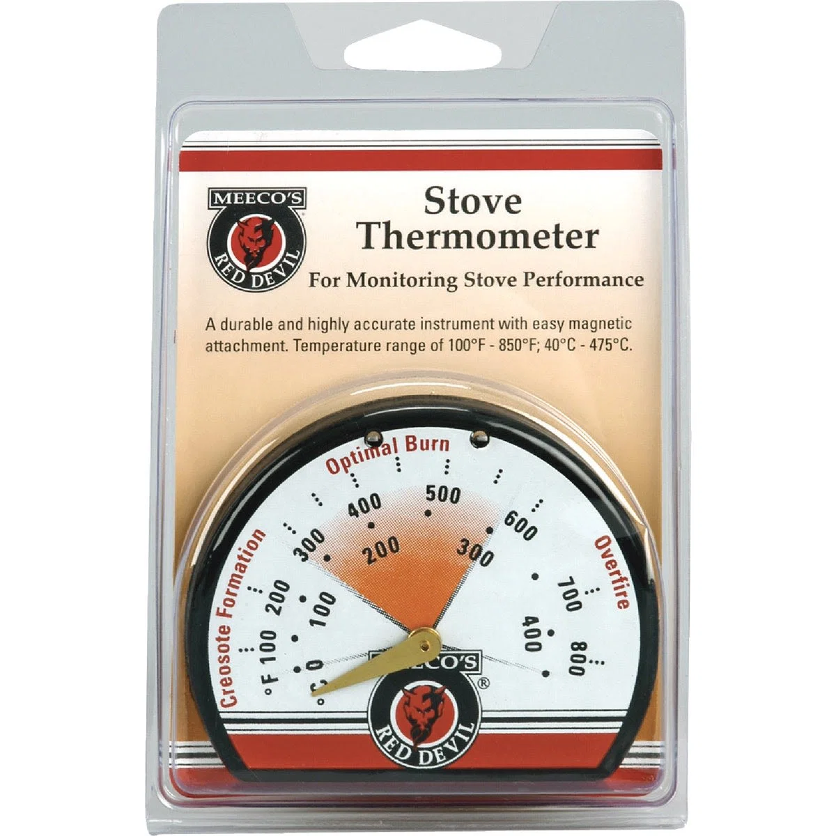 High-Grade Meeco’s Red Devil Porcelain Stove Thermometer High-Performance