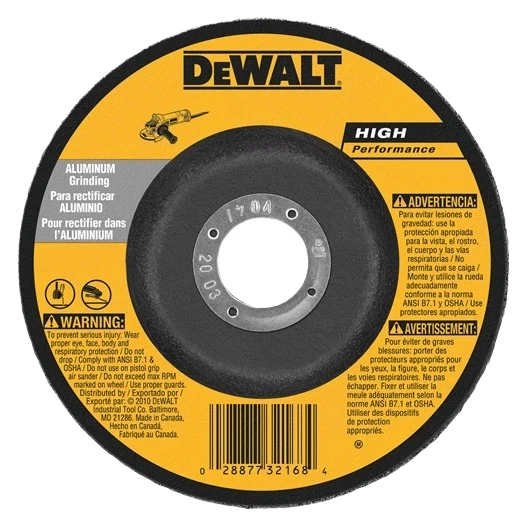 Crafted DEWALT 4-1 2 x 7 8 Type 27 Hp Aluminum Grinding Cutoff Wheel Advanced