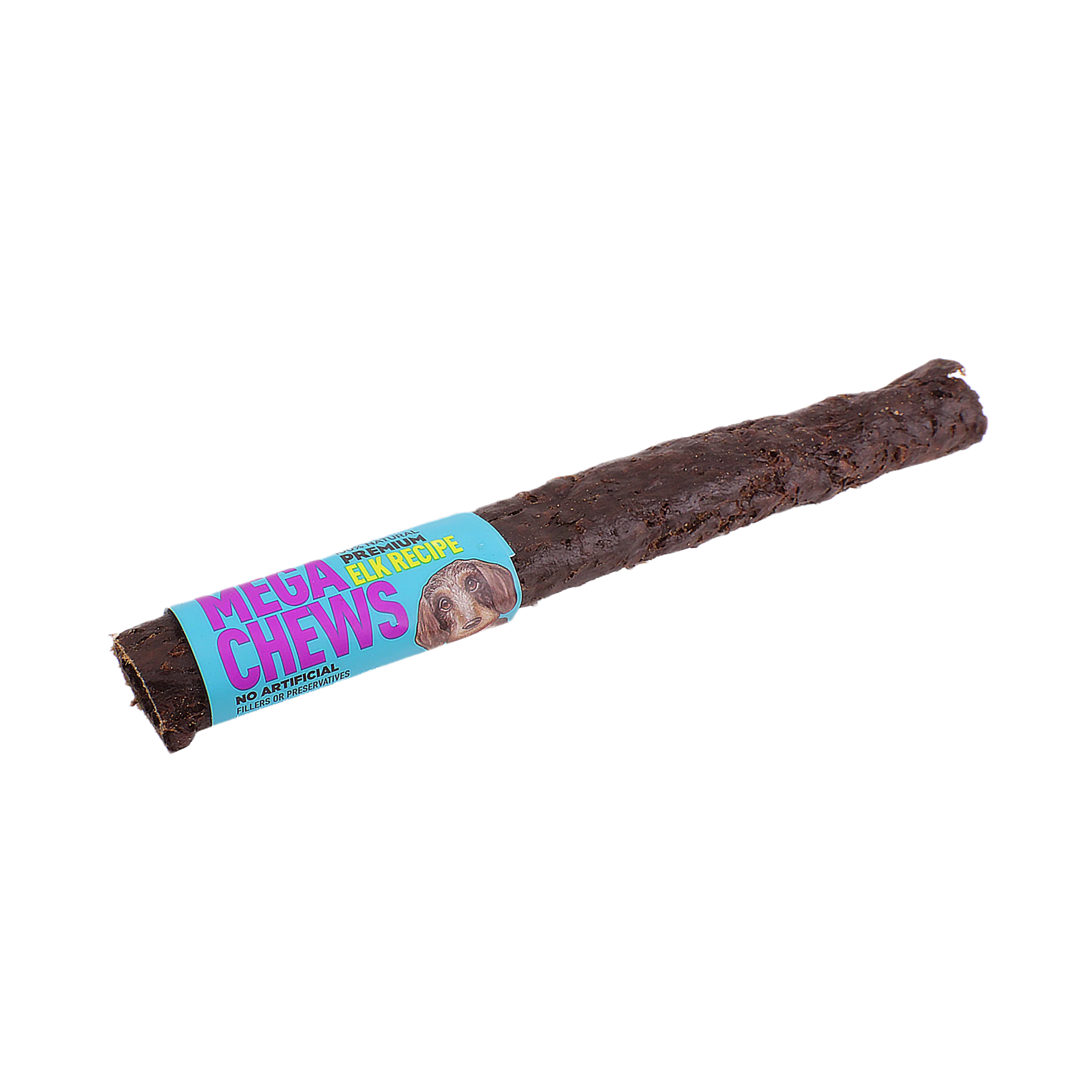 Sustainable Etta Says Premium Elk Mega Chew Dog Treat 10 in. Original Design