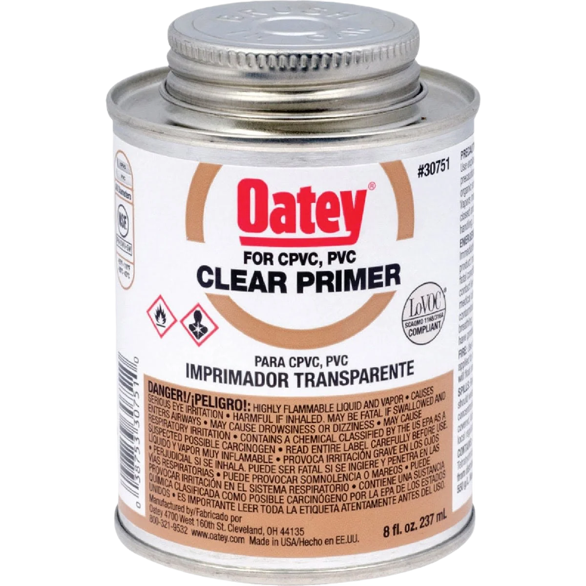 Traditional Oatey 8 Oz. Clear Primer PVC Cement Specialty