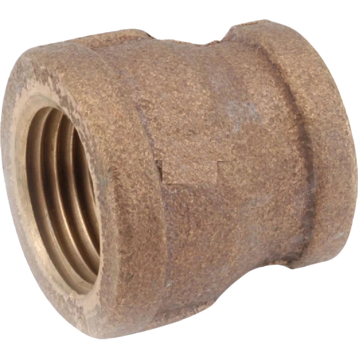 Reusable Anderson Metals Threaded Reducing Red Brass Coupling 3 4 In. x 3 8 In. Certified