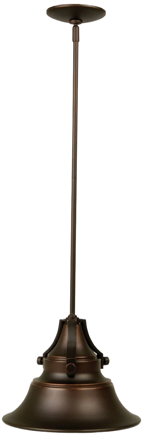Stylish Craftmade Union Oil Bronze Gilded Small Outdoor Light Pendant 12 in. Advanced