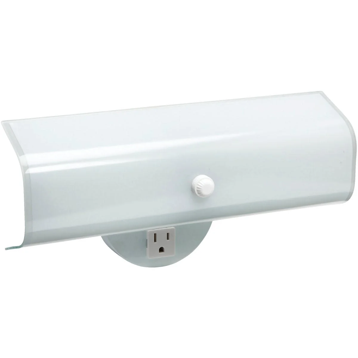 Trusted Home Impressions White 2 Bulb Wall Light Fixture 12 in. Safe