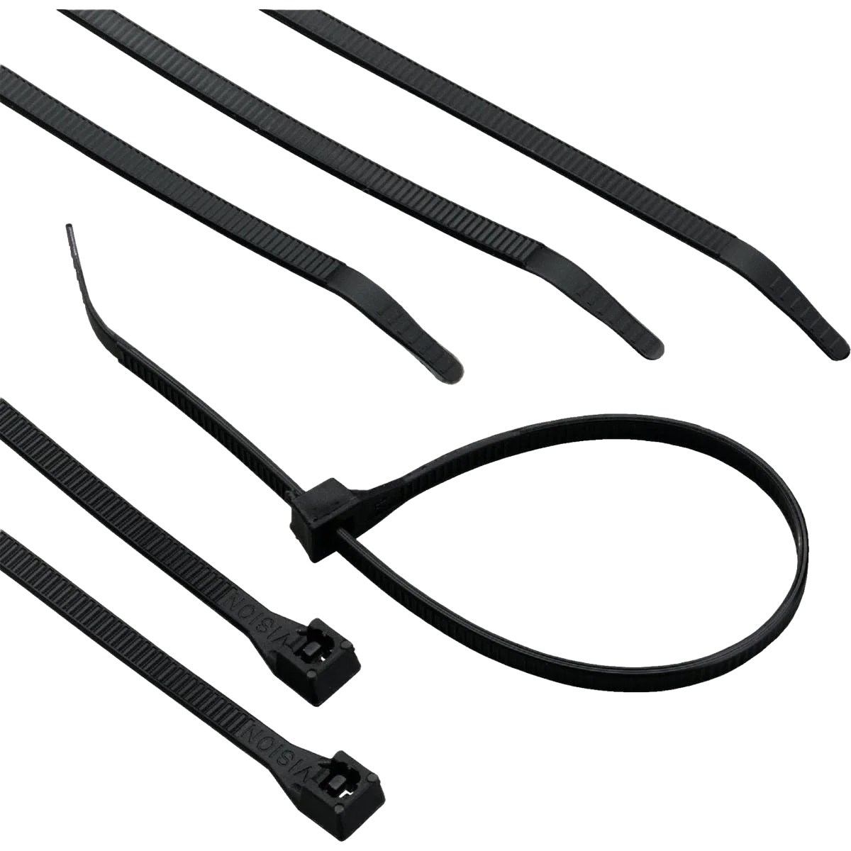 Traditional Gardner Bender 8 In. x 0.17 In. Ultra Violet Black Cable Tie 15-Pack Soft