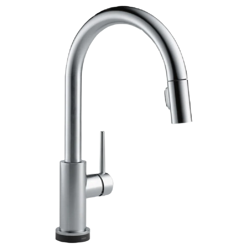 Advanced Delta Trinsic Arctic Stainless Single Handle Pull Faucet with Touch 2O Trendy