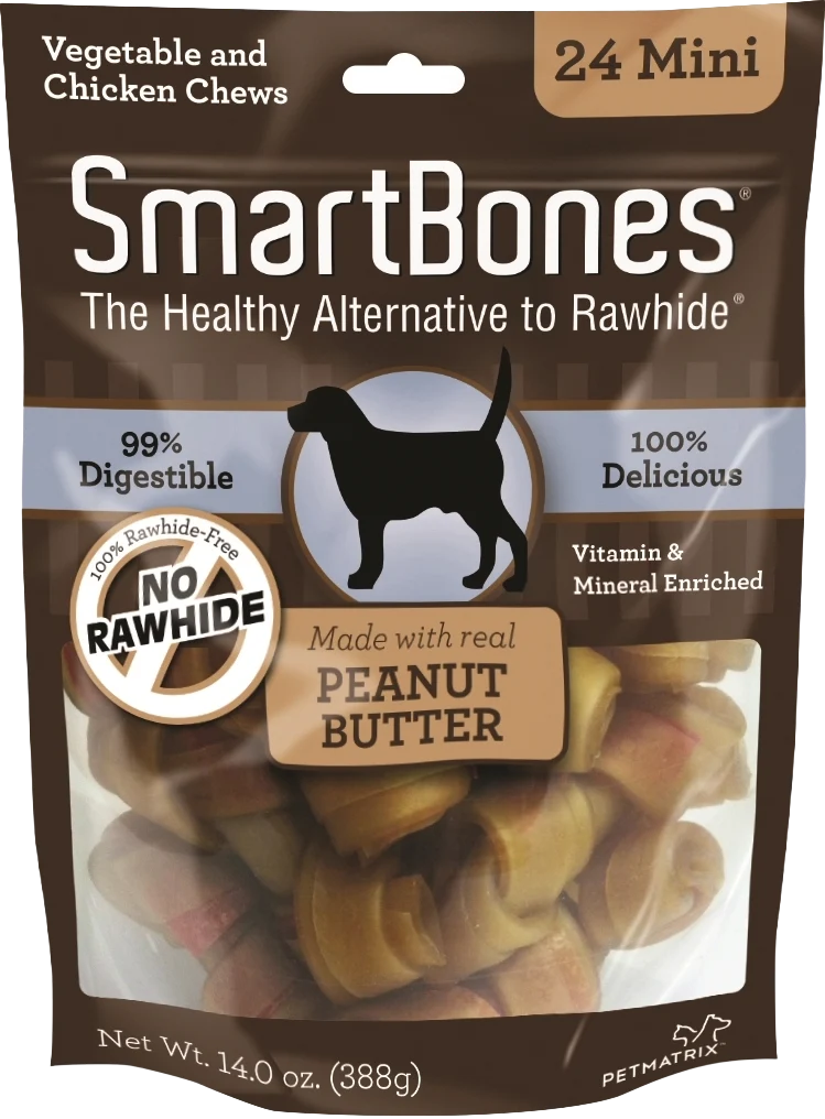 Functional SmartBones Mini Peanut Butter Chews for Dogs 24-Pack Outstanding