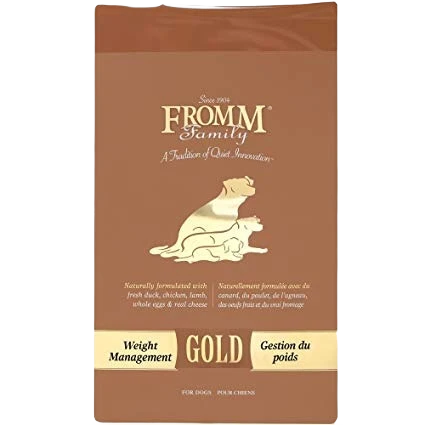 Crafted Fromm Gold Weight Control Dry Dog Food 33 lb. Original Design