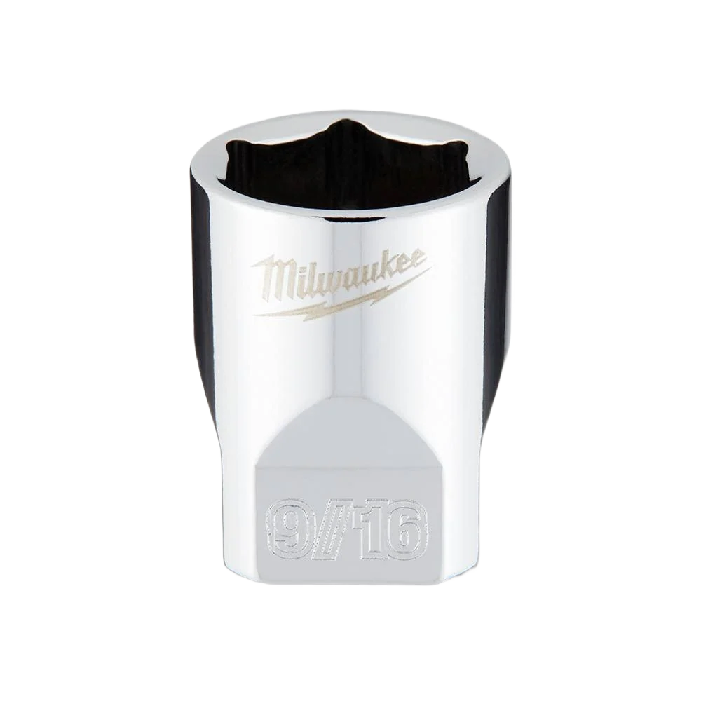 Reliable Milwaukee 1 4 Drive 9 16 6-Point Socket w FOUR FLAT™ Sides Carefully Designed