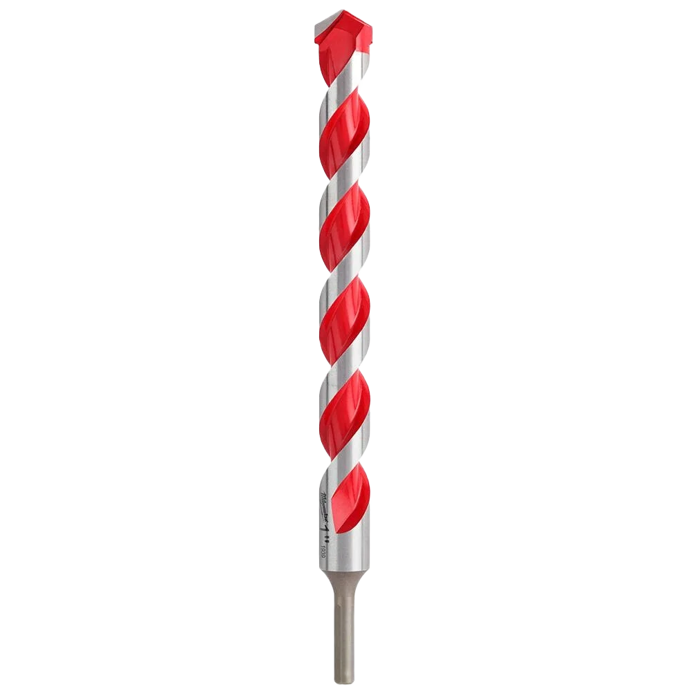 Solid Milwaukee SHOCKWAVE™ 1 x 12 Carbide-Tipped Hammer Drill Bit Responsible