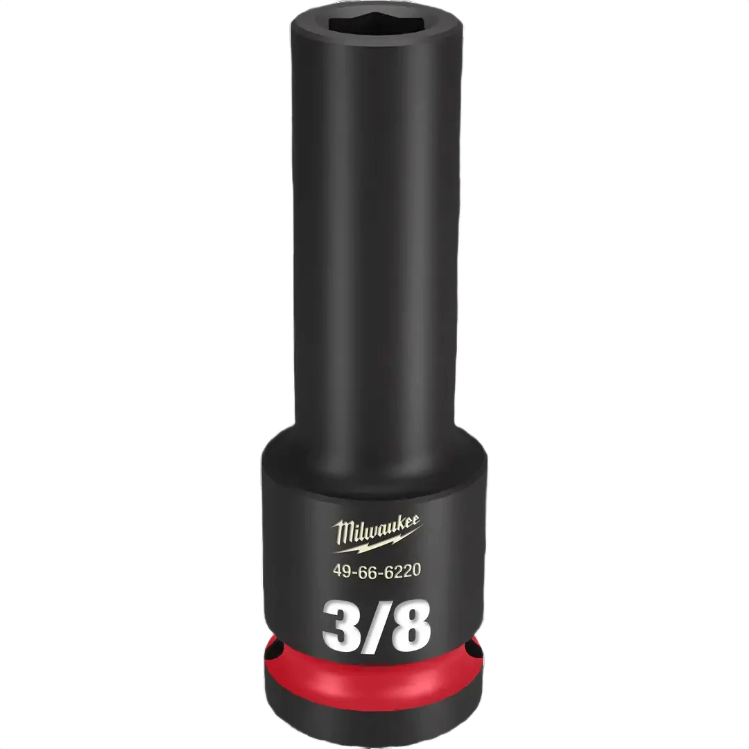 Fine Crafted Milwaukee SHOCKWAVE™ Impact Duty™ 1 2 Drive 3 8 Deep 6 Point Socket Comfortable