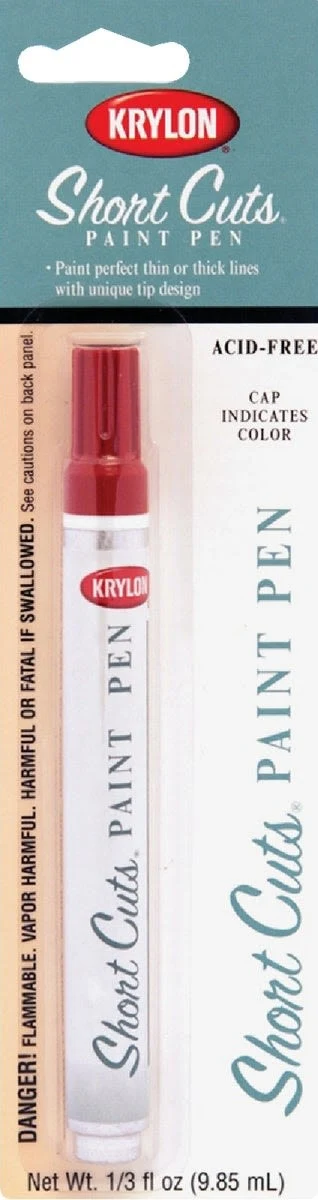 Trendy Krylon Short Cuts Red Pepper Paint Pen Contemporary