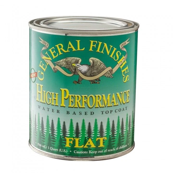 Recyclable General Finishes Polyurethane Water Based Topcoat Flat Quart Sophisticated