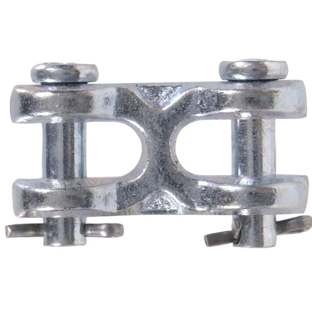 Breathable Hardware Essentials Hot Dipped Galvanized Double Clevis Link 1 4 to 5 16 in. Solid