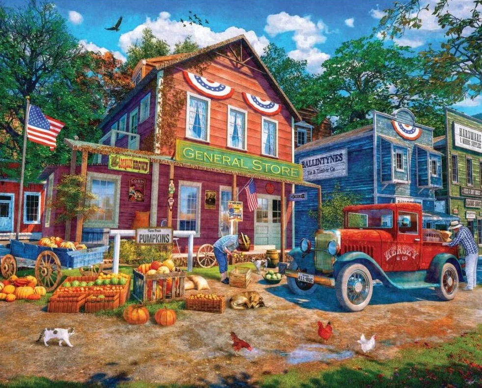 World-Class White Mountain Country Store Puzzle 1000 Pieces Crafted