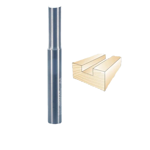 Premium Material Whiteside O-Flute Straight Bit 3 8 in. SH x 3 8 in. CD x 1 in. CL Clean