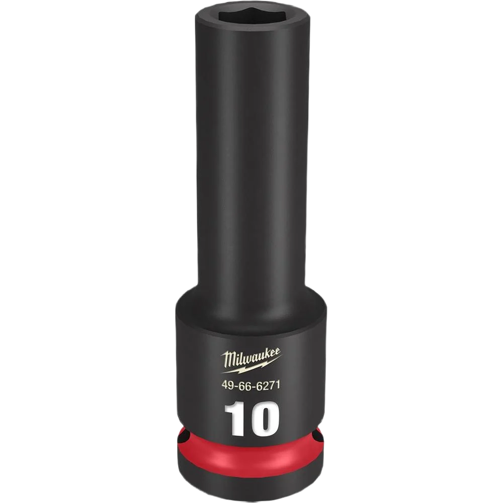 First-Class Milwaukee SHOCKWAVE™ Impact Duty™ 1 2 Drive 10-mm Deep 6 Point Socket Authentic