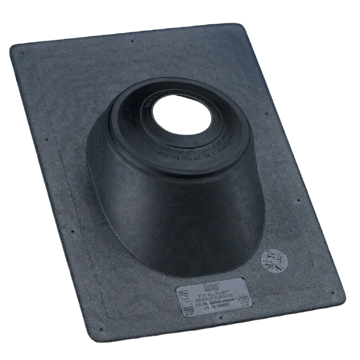 Genuine Oatey No-Caulk 3 In. Thermoplastic Base Pipe Flashing Exclusive