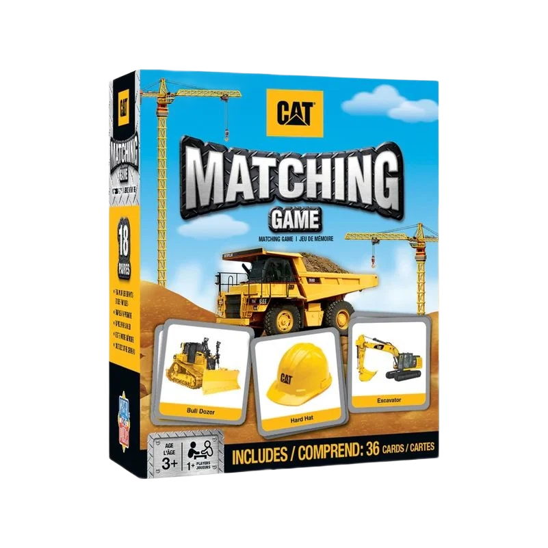 Long-Lasting MasterPieces Caterpillar Matching Card Game Travel Size Practical