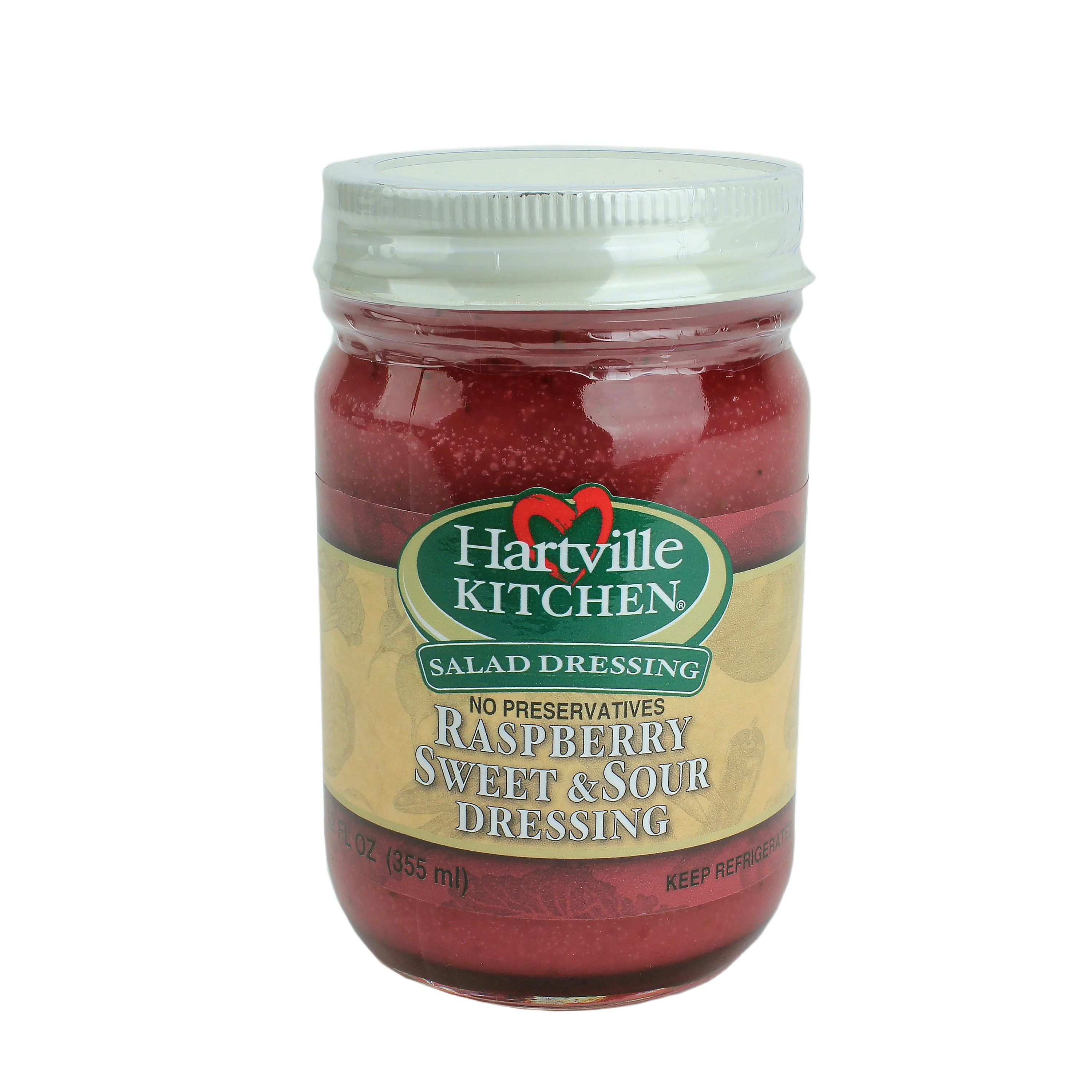 Artisan Hartville Kitchen Refrigerated Raspberry Sweet Sour Dressing 12 oz. High-Performance