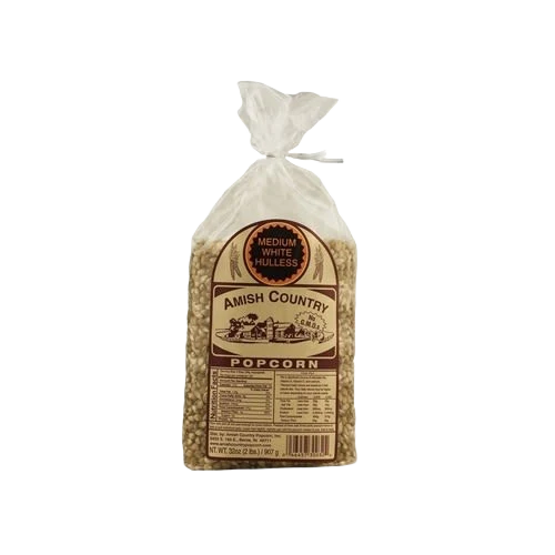 Official Amish Country Popcorn Medium White Popcorn 2 lb. Solid