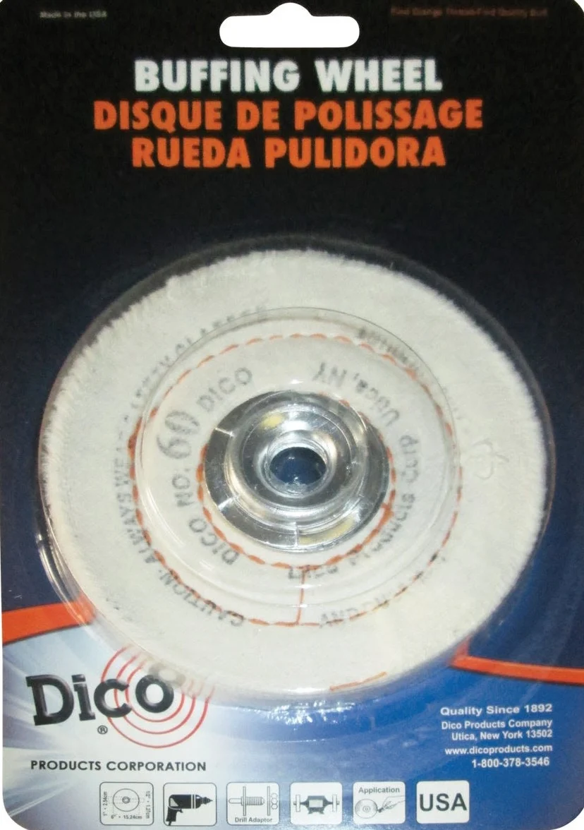 Practical Dico 4 in. Cushion Sewed Buffing Wheel Solid