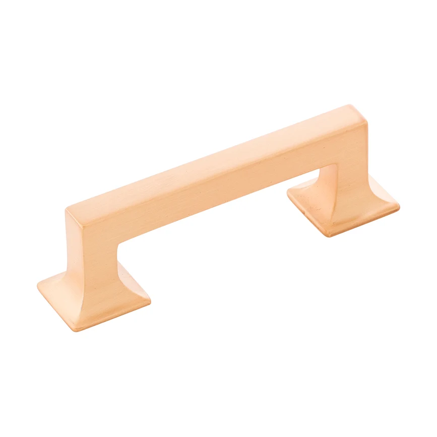 Genuine Hickory Hardware 3 Brushed Golden Brass Center-to-Center Studio Pull Smart