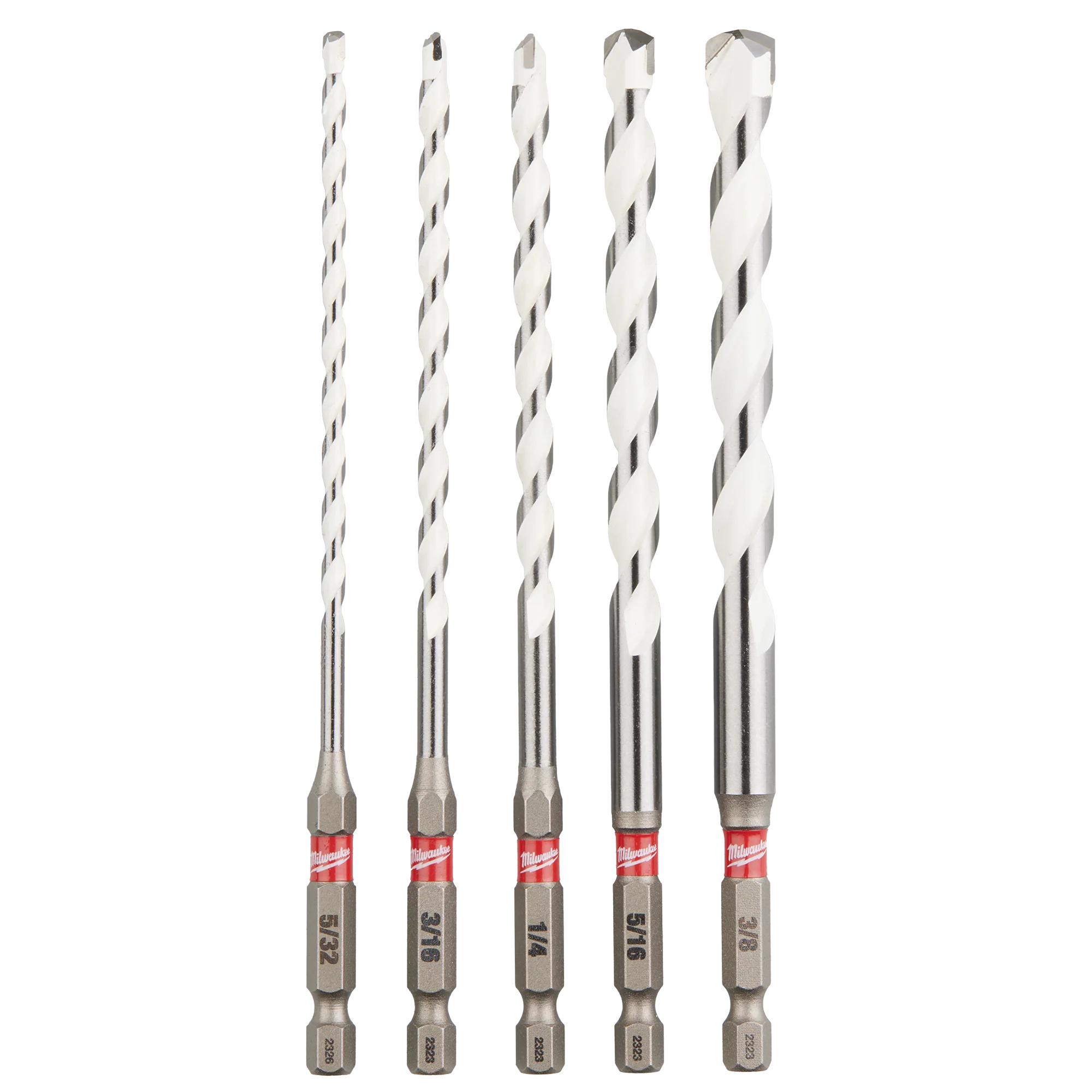 Easy-to-Use Milwaukee SHOCKWAVE™ 5-PC Carbide Multi-Material Drill Bits Authentic