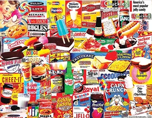 Eco-Friendly White Mountain Things I Ate As A Kid Puzzle 1000 Piece Expertly Made