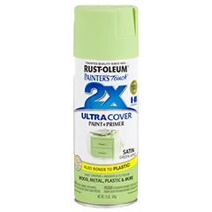 Flexible Rust-Oleum Painters’ Touch 2X Apple Green Satin Spray Paint Primer 12 oz. User-Friendly