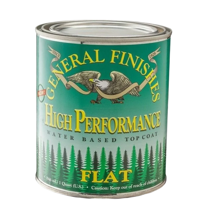 High-End General Finishes Polyurethane Water Based Topcoat Flat Gallon Crafted