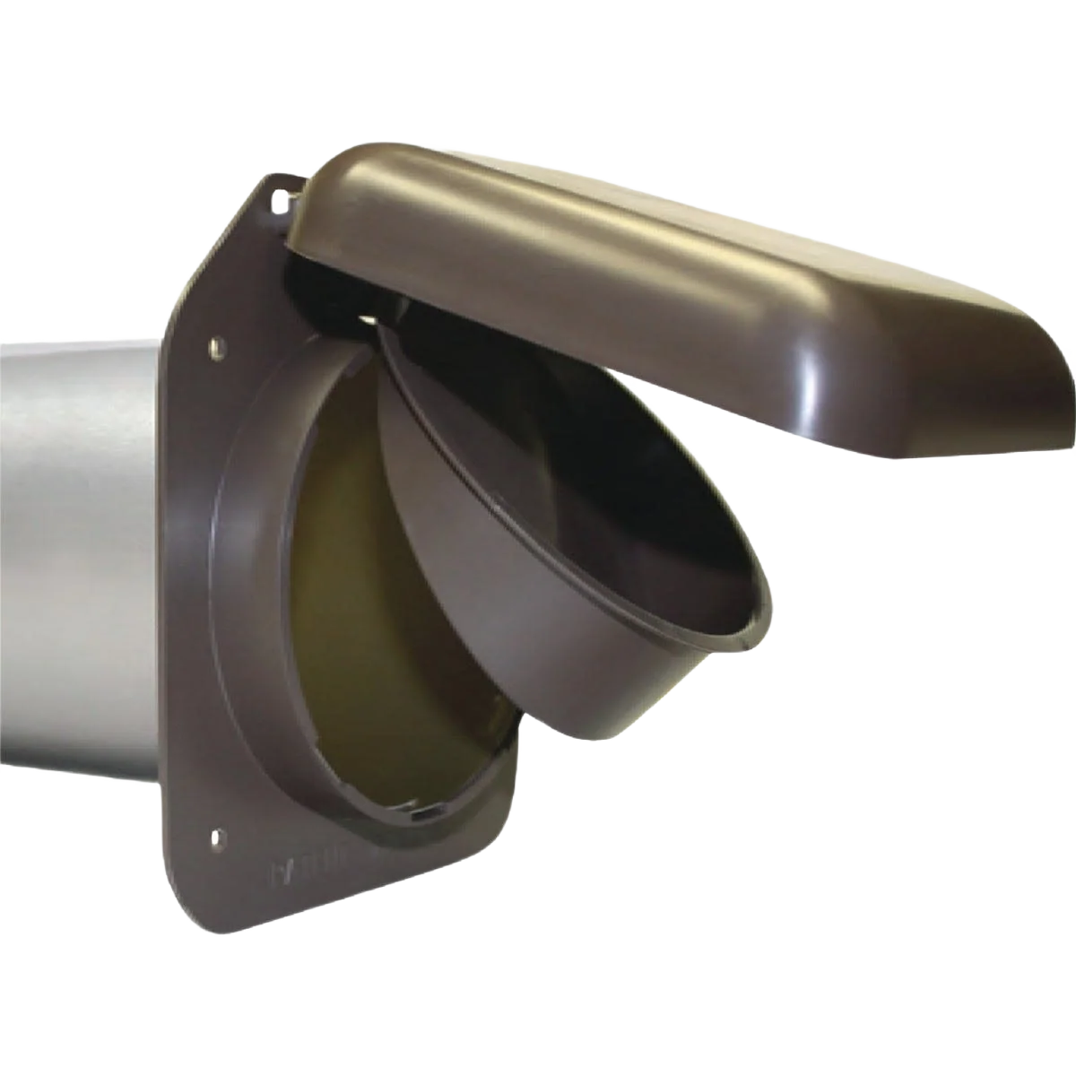 Exclusive No-Pest 4 In. Brown Plastic Dryer Vent Hood Flexible