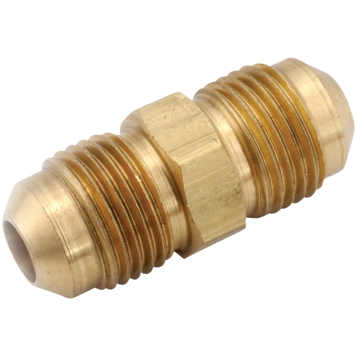 Smooth Anderson Metals 1 4 In. Brass Flare Union Prestigious