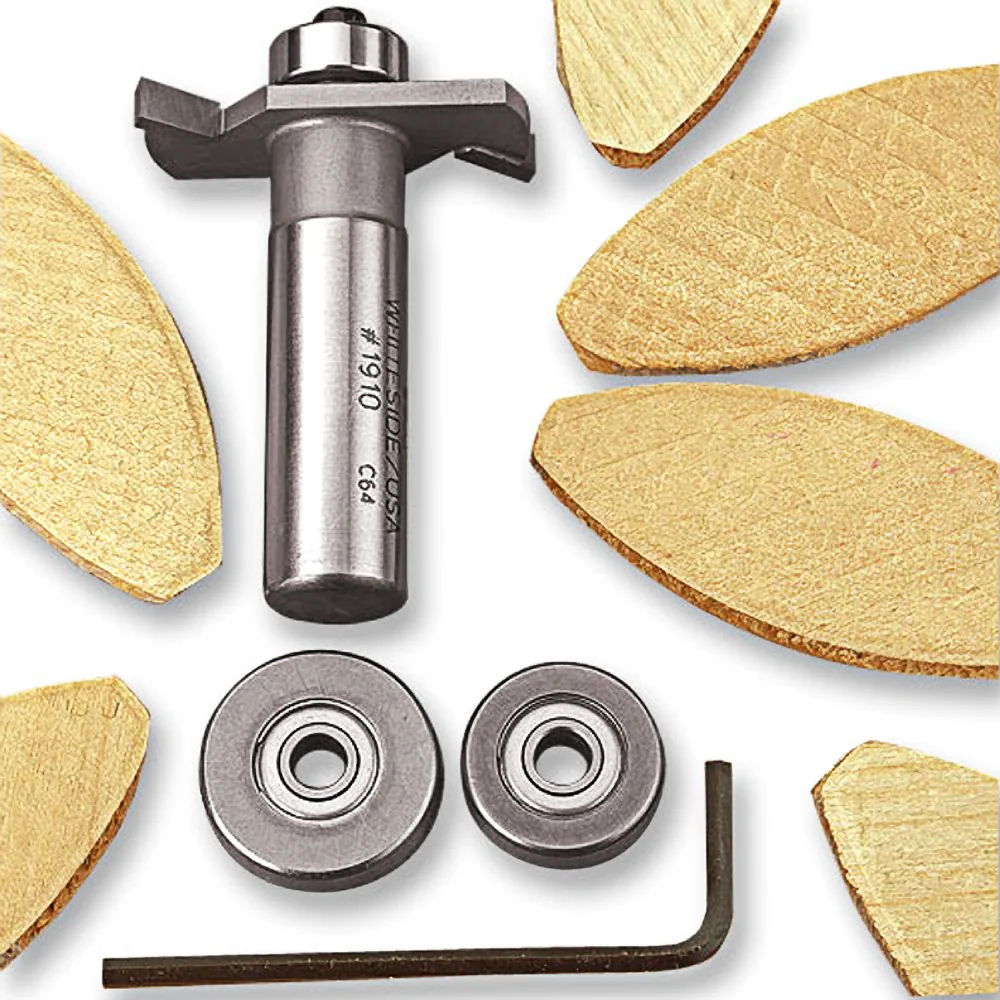 Certified Whiteside Biscuit Joining Bit Set 1 2 in. Shank Flexible