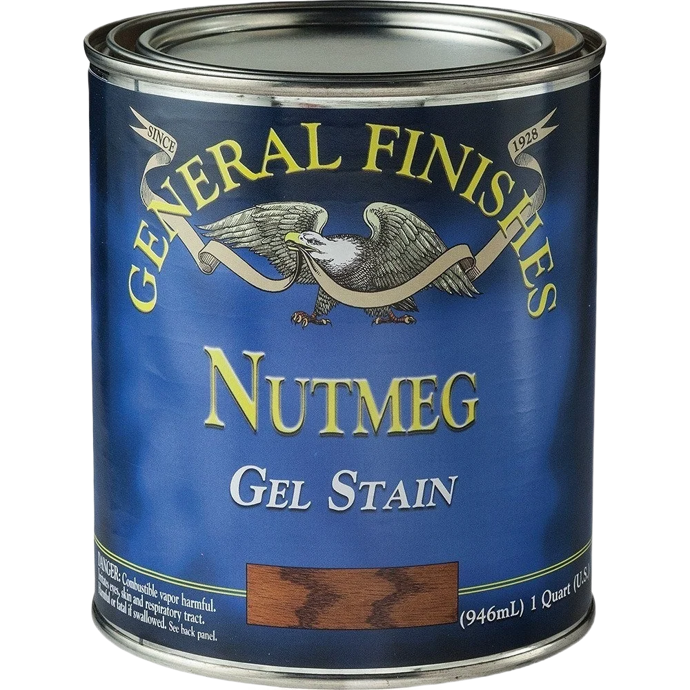 Lightweight General Finishes Nutmeg Gel Stain 1 Quart Soft