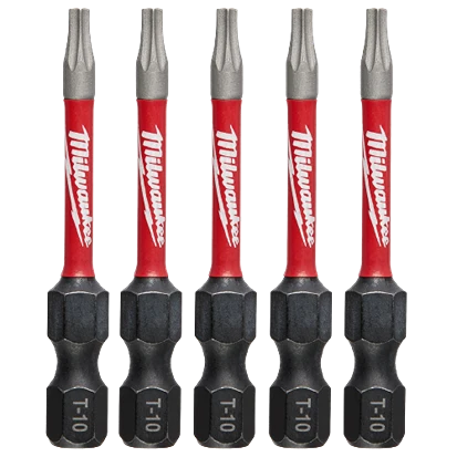 Contemporary Milwaukee SHOCKWAVE™ Impact Duty™ 2 T10 TORX Bits 5-Pack Certified