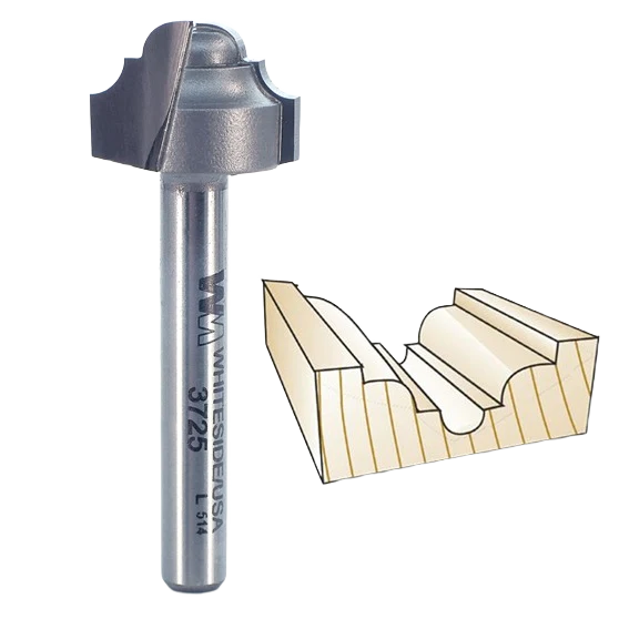 Practical Whiteside Classical Round Bottom Bit 1 4 in. SH x 1 8 in. R Fashionable