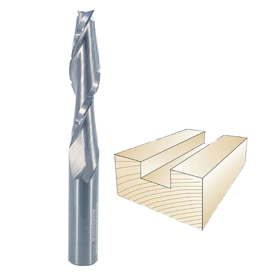 Advanced Whiteside Spiral Upcut Bit w Chip Breaker 1 2 in. SH x 1 2 in. CD x 2 in. CL Genuine