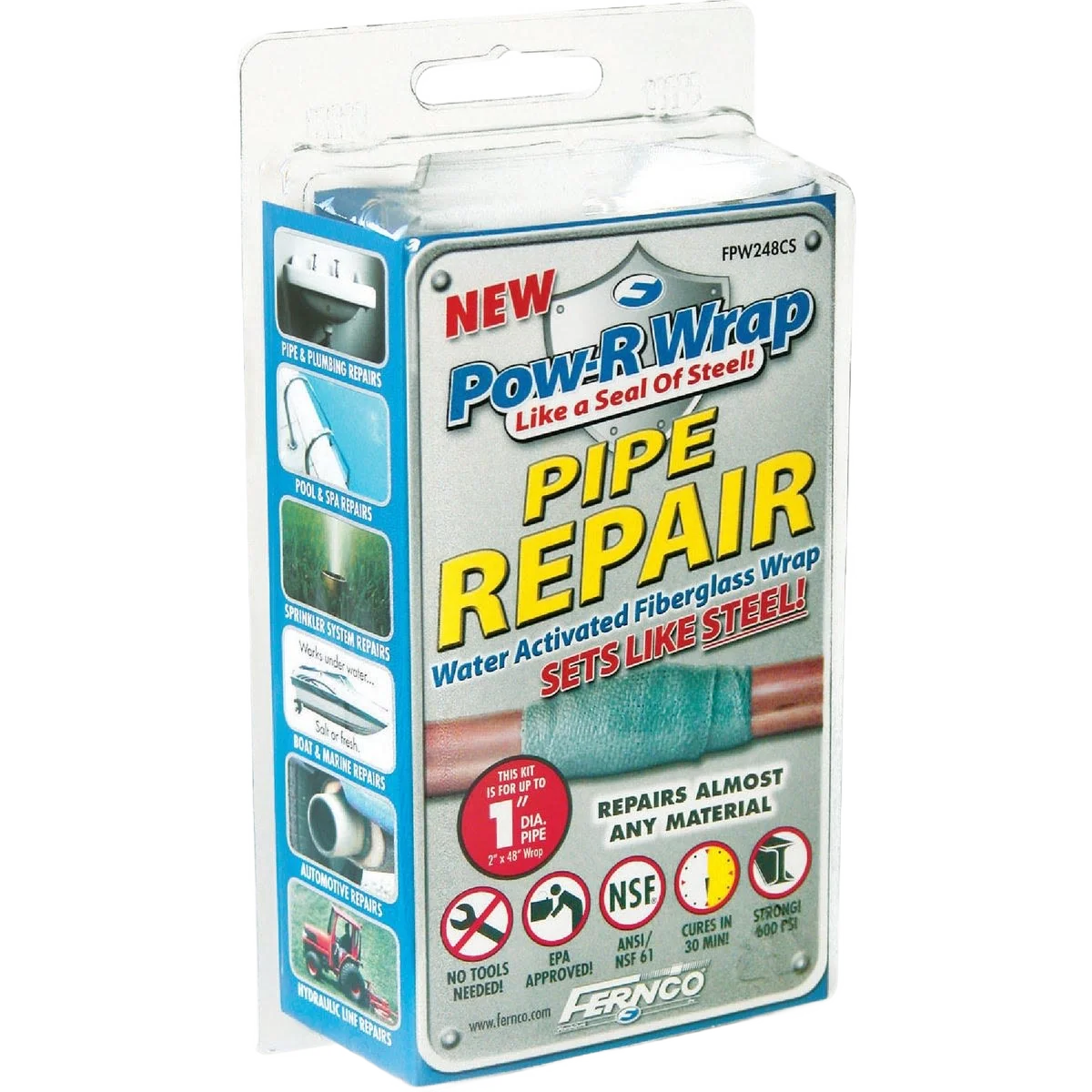 First-Class Fernco Pow-R Wrap Pipe Repair Wrap Exceptional