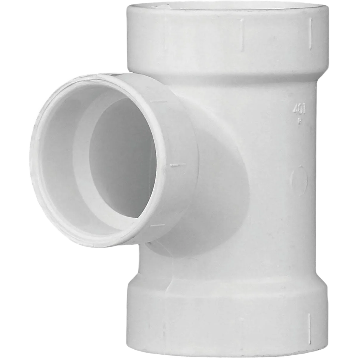 Exclusive Charlotte Pipe Reducing Sanitary PVC Tee 2 In. x 1-1 2 In. Superior