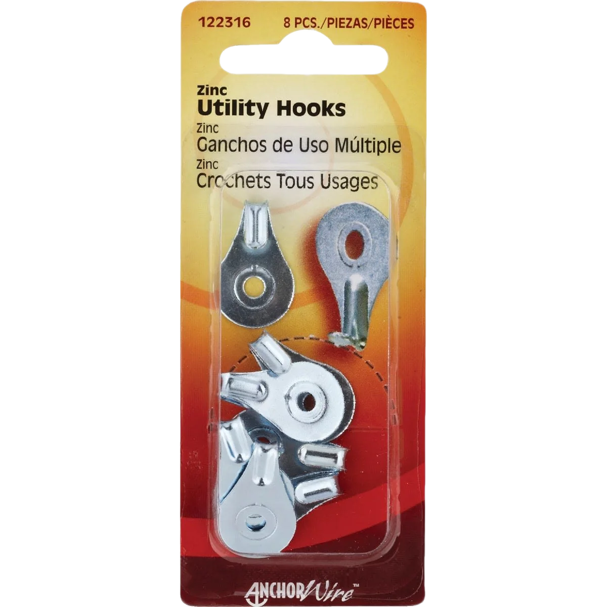 Innovative Anchor Wire Utility Hanger 8-Ct Natural