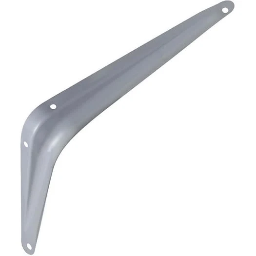 Next-Generation National Hardware 6 D. x 8 H. Gray Steel Shelf Bracket Modern