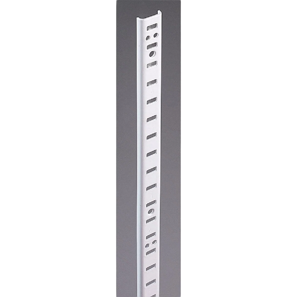User-Friendly Knape Vogt 255 Series 48 In. Zinc-Plated Mortise-Mount Pilaster Shelf Standard High-Performance